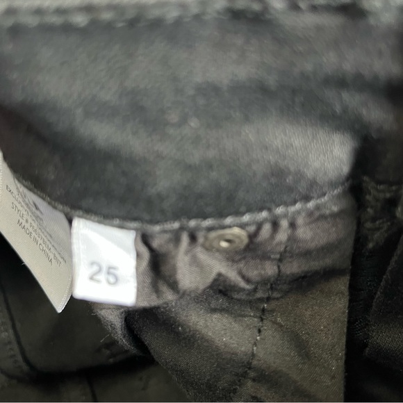 REVOLVE PISTOLA Audrey Berlin night Midrise Skinny denim Jeans raw hem size 25 - Picture 12 of 16